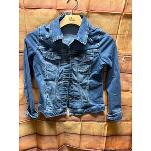 Wrangler Authentics Women's Stretch Denim Jacket Pockets Blue Size Small
